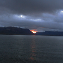 Sunrise in the Straights of Magellan